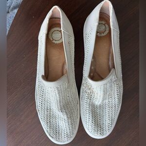 Women's Cream Slip-On Shoes